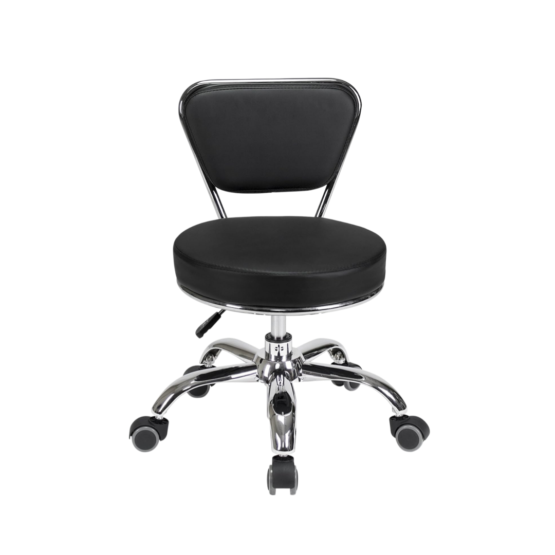 Home Bar Stools - Rolling Seat Pneumatic Short Stool With