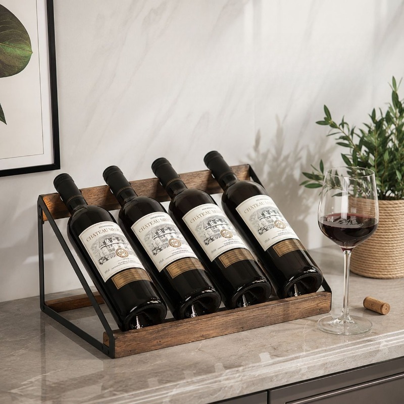 Home Bar Wooden Wine Rack Wine - Home Bar Stand ulasan dan harga