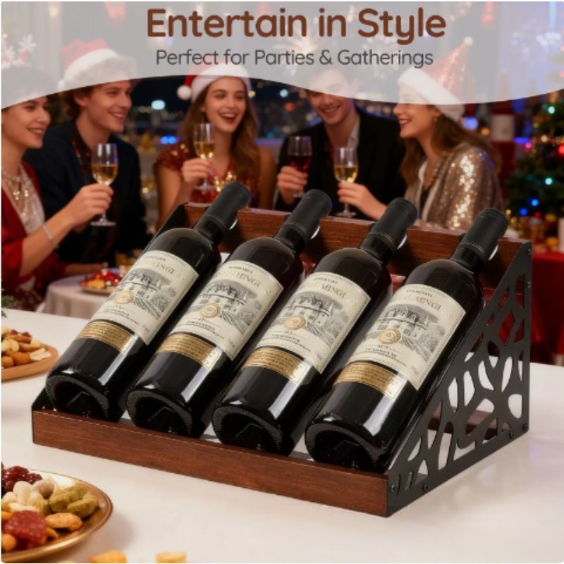 Home Bar Wooden Wine Rack Wine - Home Bar Stand ulasan dan harga