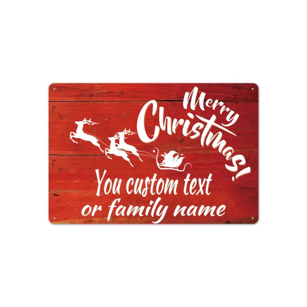 Custom Christmas Name Sign 20. - Home Bar Signs ulasan dan harga