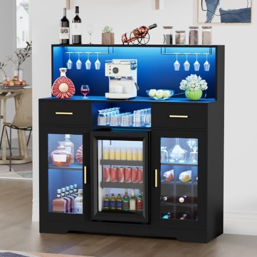 Mini Fridge Cabinet with Stora - Home Bar And Fridge ulasan dan harga
