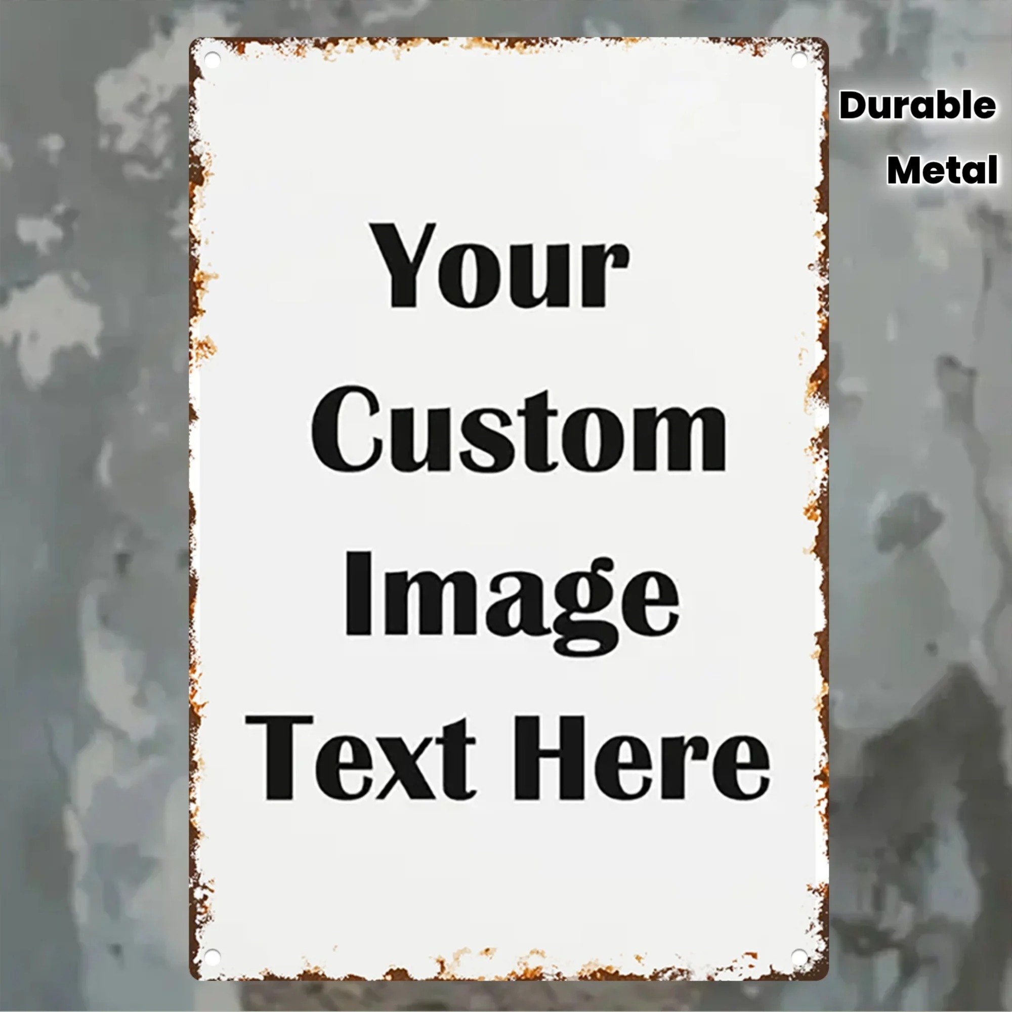 Custom Photo & Text Tin Sign - - Home Bar Accessories ulasan dan harga