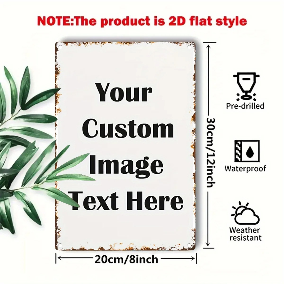 Custom Photo & Text Tin Sign - - Home Bar Accessories ulasan dan harga