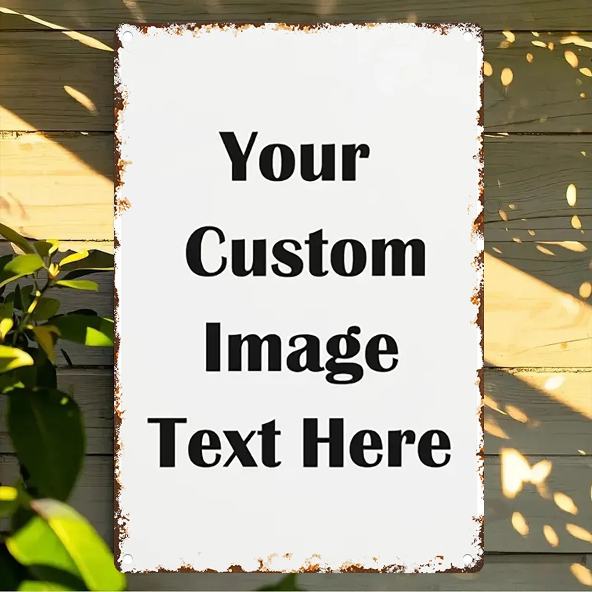 Custom Photo & Text Tin Sign - - Home Bar Accessories ulasan dan harga