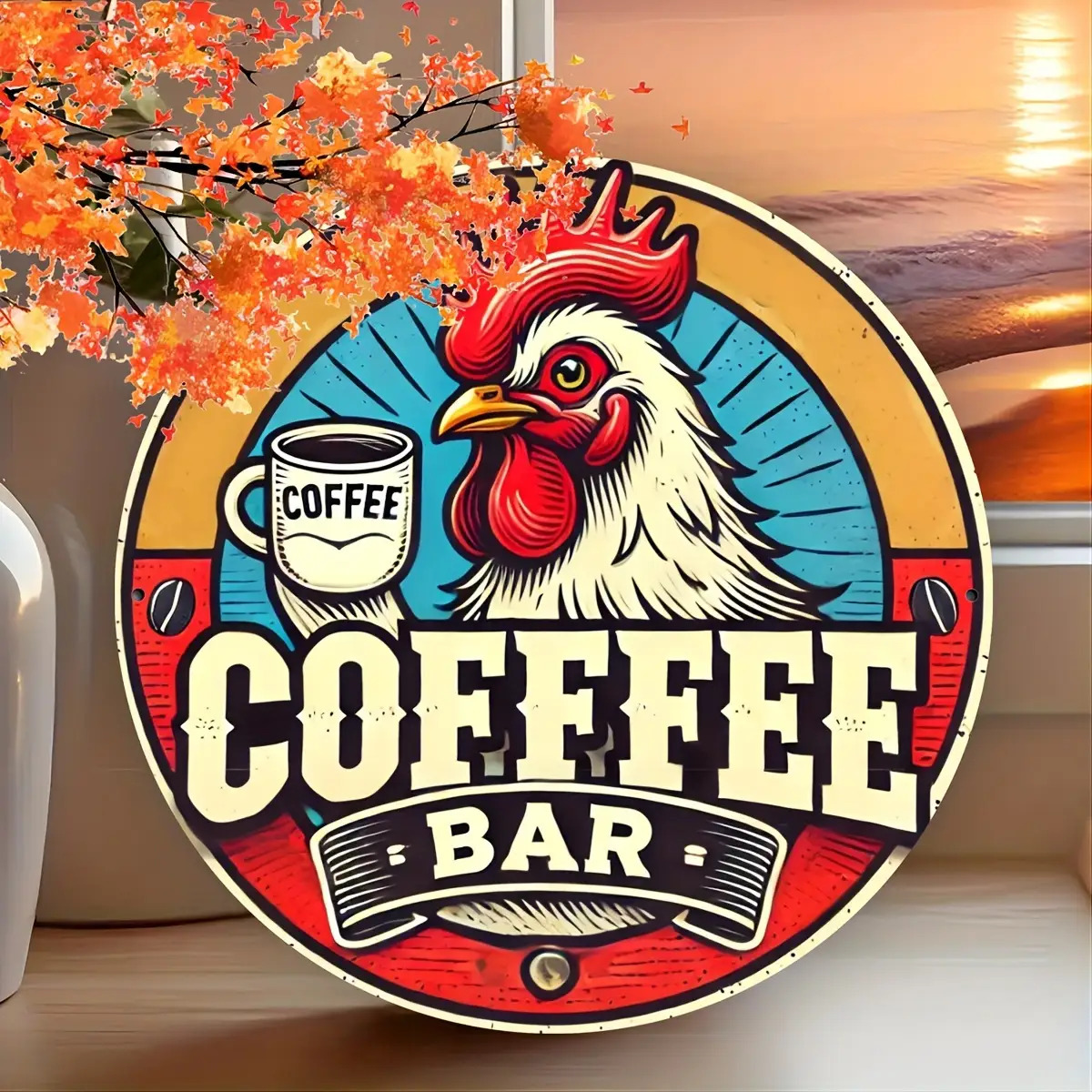 2D Vintage Aluminum Sign | Ret - Home Bar And Coffee ulasan dan harga