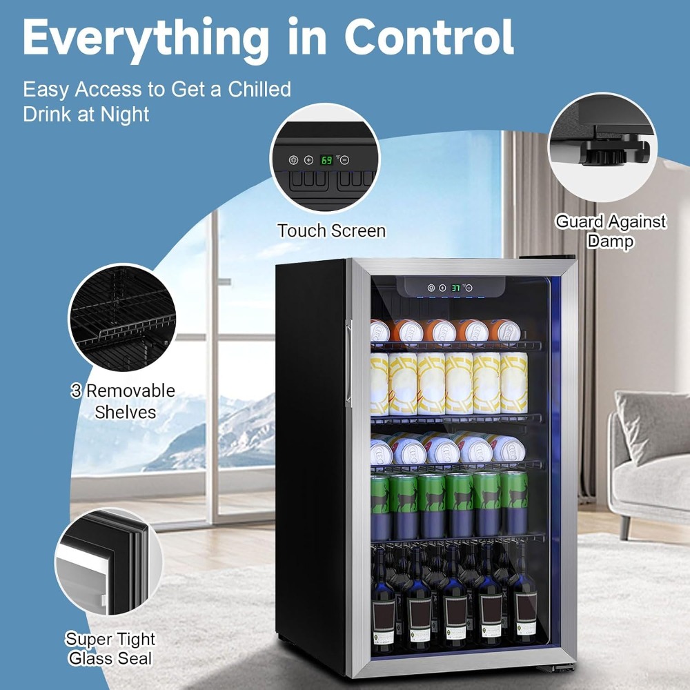 110 Can Compact Beverage Refri - Home Bar And Fridge ulasan dan harga