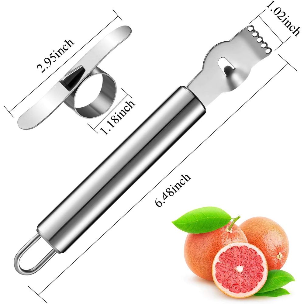 4-Piece Stainless Steel Lemon  - Peeler Channel Knife ulasan dan harga