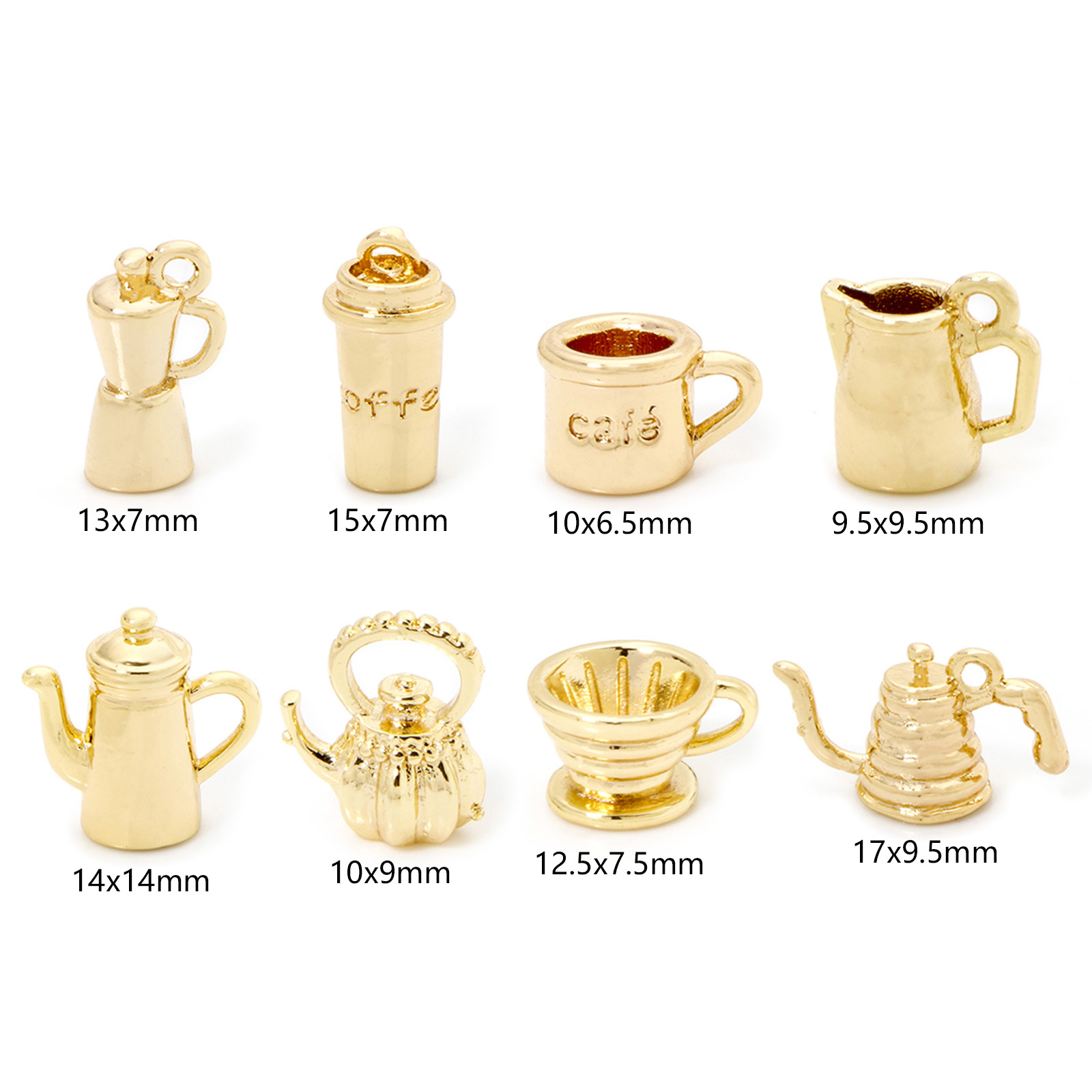 2/5 Piece Brass Charms 18k Gol - Citrus Juicer Bar ulasan dan harga