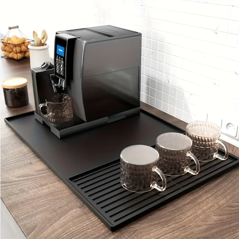 2-in-1 Silicone Coffee Bar Mat - Home Bar And Counter ulasan dan harga