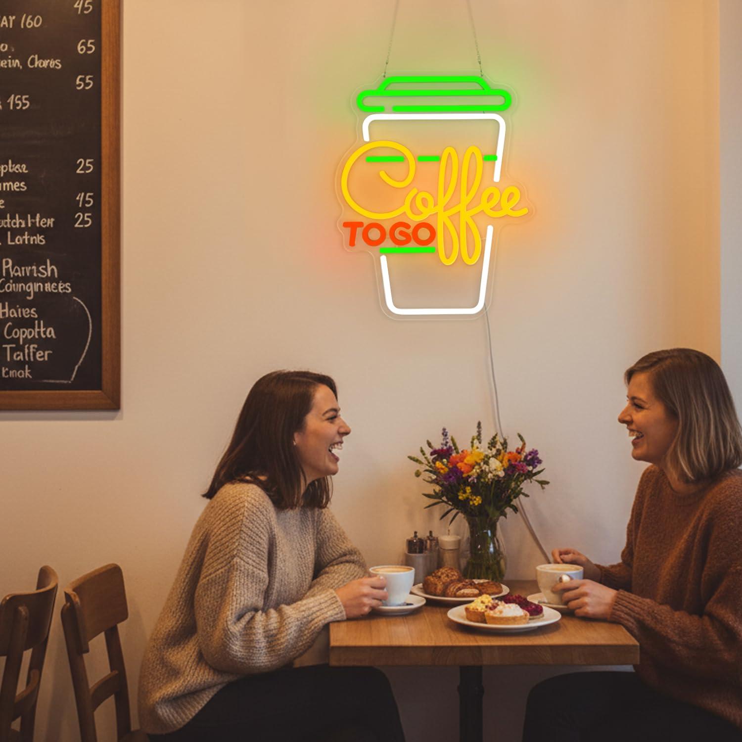 Coffee Neon Sign USB Dimmable  - Home Bar And Kitchen ulasan dan harga