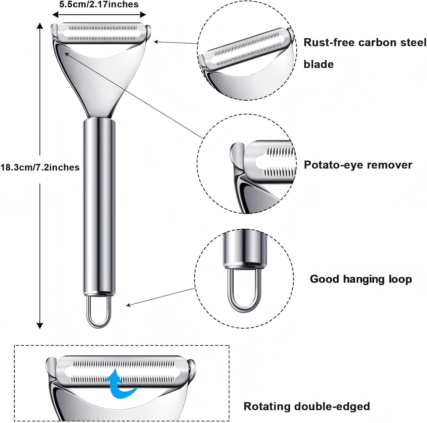 2 Pieces Stainless Steel Lemon - Peeler Channel Knife ulasan dan harga
