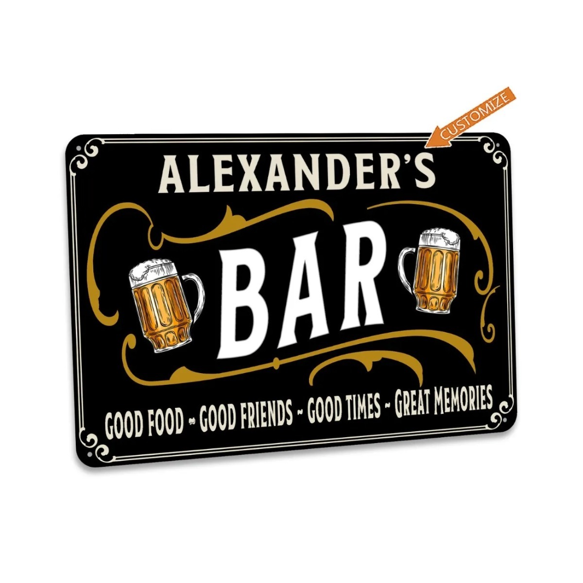 Custom Bar Sign Personalized H - Home Bar Signs ulasan dan harga