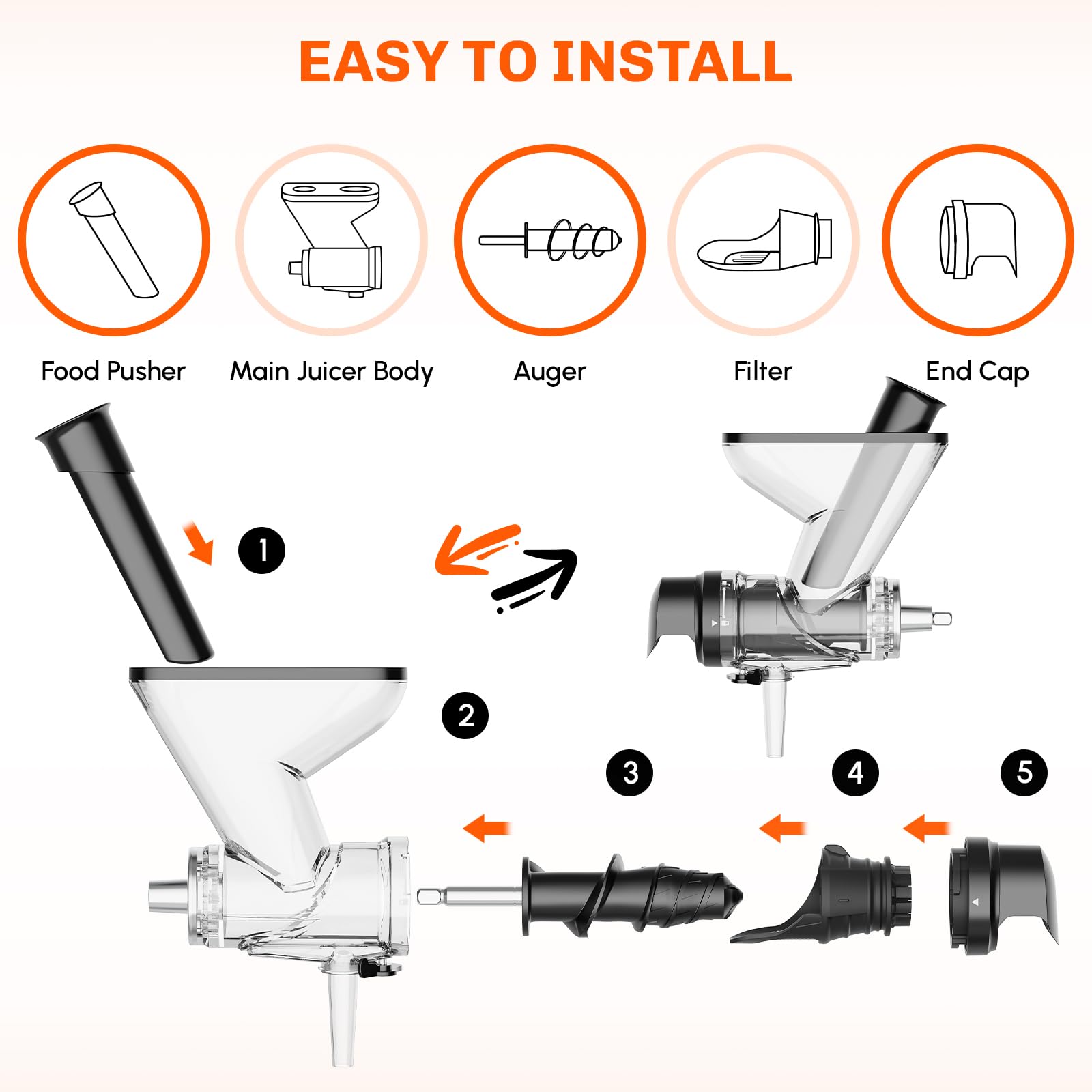Masticating Juicer Attachment  - Citrus Juicer Bar ulasan dan harga