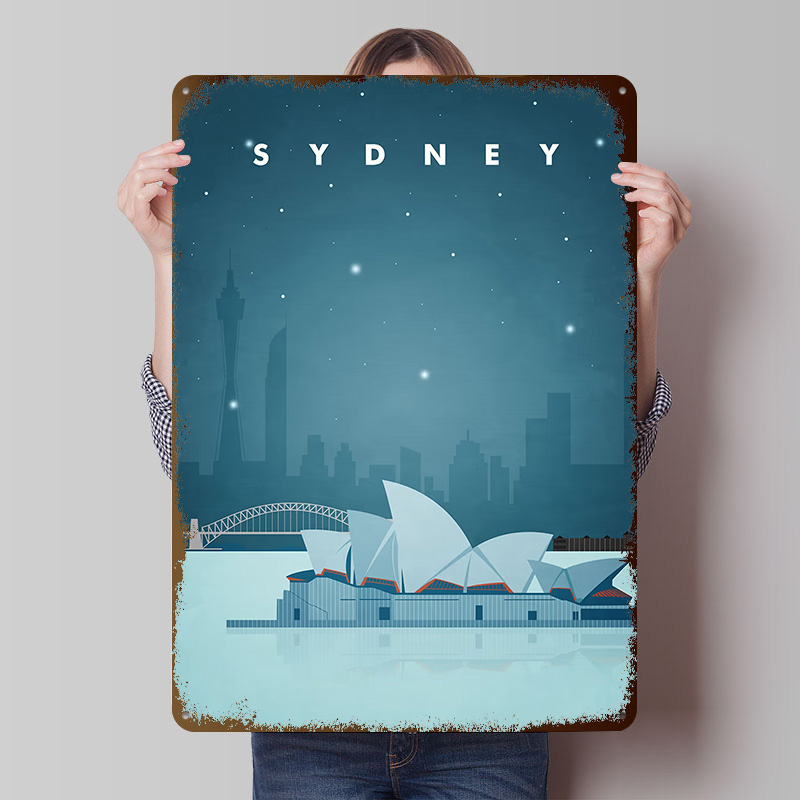 Sydney Travel Poster Customize - Home Bar Sydney ulasan dan harga