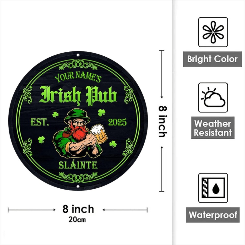[2D Flat] Custom Name Irish Pu - Home Bar Signs ulasan dan harga